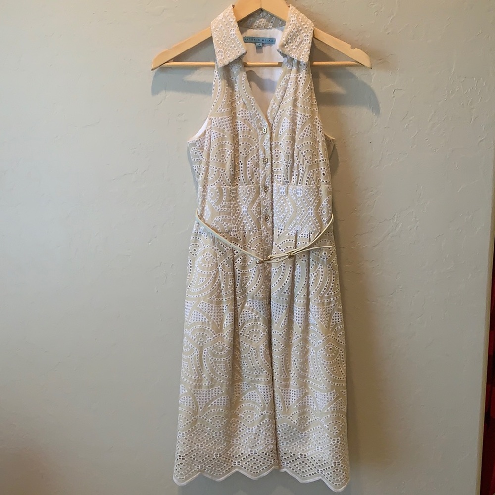 Antonio Melani Eyelet Shirt Dress